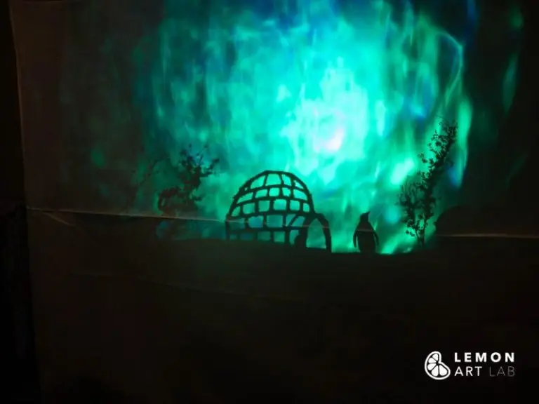 Proyección de la aurora boreal