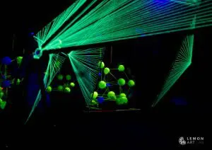 Instalación de luces láser
