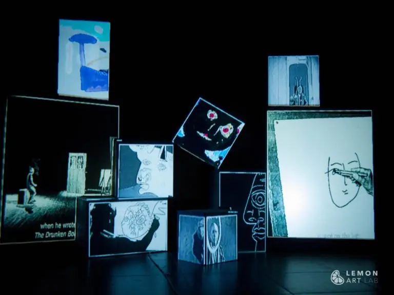 Videomapping cubista