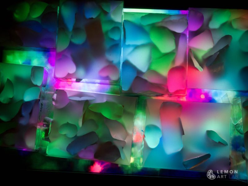 Efecto de luces hipnótico