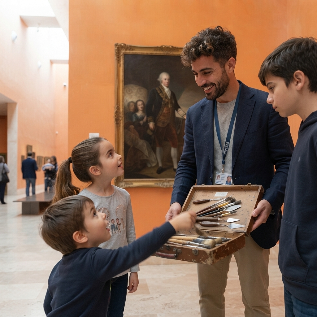 Pinceladas del museo Thyssen recorrido guiado para niños