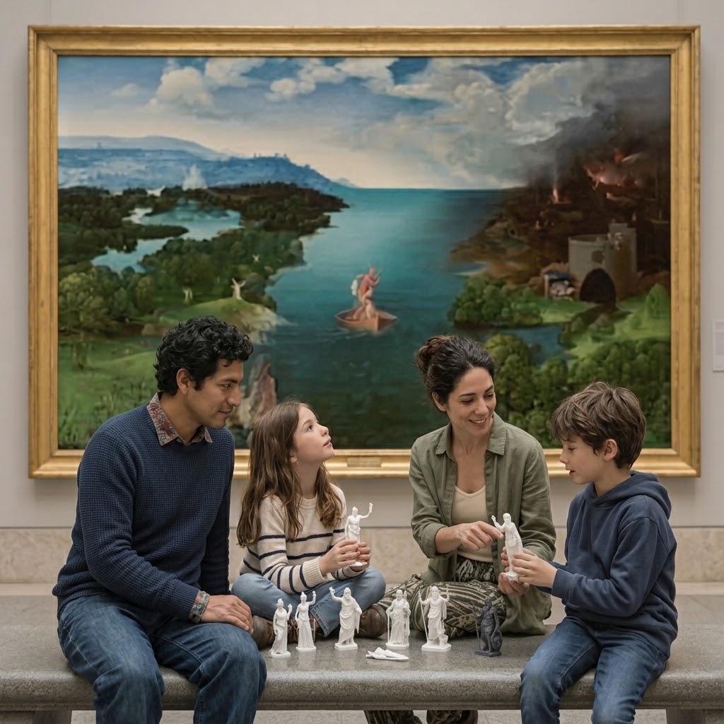 Tour mitologico museo del Prado para niños recorrido interactivo